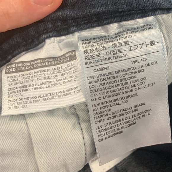 LEvi's 512 dark wash Men's jeans W30 L32 tapered fit Skinny jeans - Picture 6 of 9